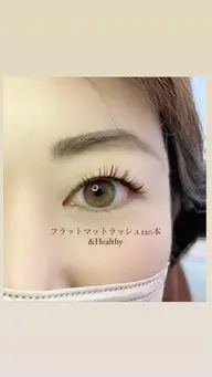ご新規様特別価格！＆Healthy（フラットラッシュ両目120本＋パーマ）※バインドロックは＋¥1,600