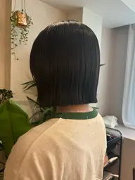 『女性限定』【艶髪×サラサラ】カット✂️+縮毛矯正+TOKIOトリートメント🩶*・/ブリーチ毛NG