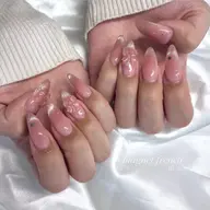 【オフ無】チップ長さだし🎀持ち込みデザイン🤍