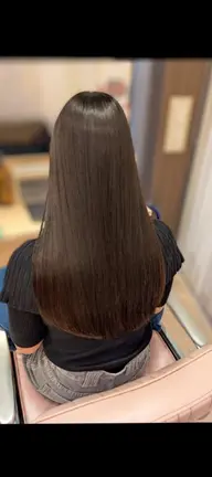 💚🦚透明感カラー🦚💚　カット+カラー+トリートメント　胸下+1100円