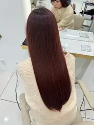 暖色系カラー シャンプー ブロー