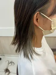 イヤリングカラー+ベースカラー(シャンプー、ブロー込み)