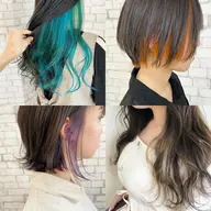 💙インナーカラー💙ブリーチ1回+全体カラー