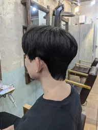 【🍞サイドの膨らみを抑える！🍞】韓国式ダウンパーマ+メンズカット