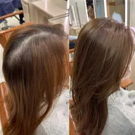 【韓国式根元パーマ】+【ふんわりオーガニックカラー】+炭酸頭皮クレンジング