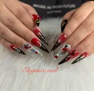 「オフ無し」チップで10本長さ出し(ジェルで+600円)+やり放題、つけ放題