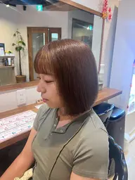 ブリーチなしダブルカラー✩.*˚〈赤みゼロの透明感カラー✨ワンカラーでは出せない抜け感をダメージレスで♪〉