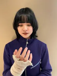 ［初回］カット＋カラー＋ライトトリートメント　#ウルフヘア　#切りっぱなしボブ　＃レイヤーカット　＃マッシュウルフ