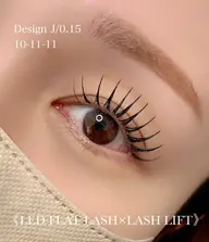 LEDマツエク＋まつげパーマ(エクパ)120本(オフ込)¥9,300