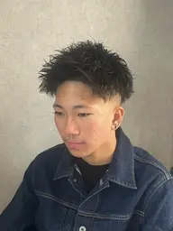 [セットの立体感🆙]カット+パーマ(ツイスト、ツイストスパイラル、ピンパーマ)