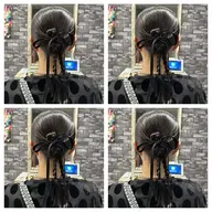 【🩷ミニモ限定メニュー💜】 🎀今流行りのカチモリヘア🎀ヘアアレンジ🌸早朝時間ご対応可能🍒ྀི