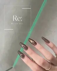 design one color ✧ 人気のサテンカラー|先端ラメライン|ミラーより♡(初回・自店オフ無料)