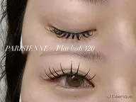 【パリエク】パリジェンヌ+高品質フラットラッシュ120本💫　《オフ/コーティング付》