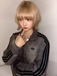 メンズカット＋艶髪ベージュカラー