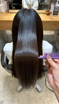 💙縮毛矯正のみ💙❣️リタッチ 全頭あり❣️クセうねりが気になる方 ！⚠️ブリーチ、ハイライト、パーマなし❣️