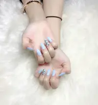 スカルプワンカラー&ラメグラデーションスカルプ