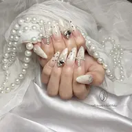 【HANDオフ無し】チップ長さだし10本+ 90分持ち込みデザイン(パーツ込み) ※ ご希望デザイン事前にご相談ください