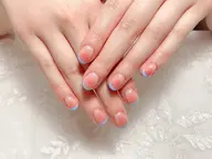 [オフ無料]グラデーション+フレンチ/チークネイル/チークマグ/マグフレンチ