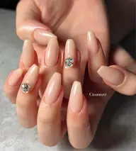 ワンカラーネイル🩵💛🤍オフなし