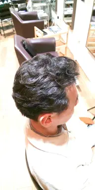 カット+ポイントパーマ