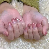 ミニモ価格【HAND】ワンカラー or グラデーション(2色)+サンプルアート2本【オフ込み】(オフなし¥7000)