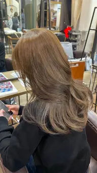 【Wカラー（ブリーチなし）】ダメージレスで透明感出したいならこれ！3stepトリートメントプレゼント🎁