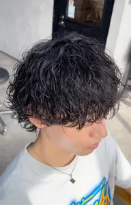 メンズ波巻きパーマ