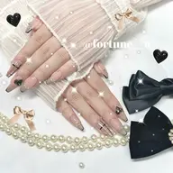 💜ハンドオフなし韓国ワンホンガーリーちゅるん120分持ち込みデザイン🤍💜(アート目安片手5本)💜