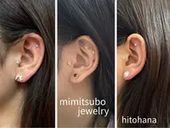 ミニモ限定価格❣️¥2200‼️ミニモ特別価格!！大人気☆耳ツボジュエリー💎両耳12粒