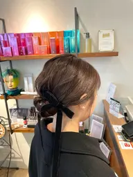 [上品なスタイルに✨結婚式のお呼ばれに💐]ヘアセット ハーフアップや編み下ろしなどはヘアアレンジの方でご予約下さい！