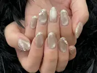 ★期間限定価格☆【輝き】マグネット×ガラスフレンチ《ご新規様・当店付替ソフトジェルオフ無料》