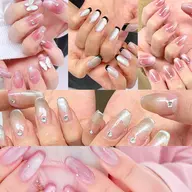 🫧ハンドジェルネイル🫧キラキラ上品なマグネットネイル🫧オフ無料