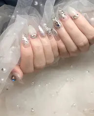 チップ長さだし10本ワンカラ+ストーン乗せ放題【オフなし】