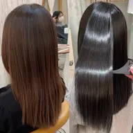 ♥️【秋雨にも負けない☔️】♥️自然な縮毛矯正＋骨格矯正似合わせカット＋トリートメント付き♡レイヤー/ショート/ボブ