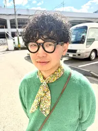 🔻メンズカット×波巻きパーマ