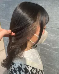 U24限定🏴💍イヤリングカラー(一回ケアブリーチ)+透明感カラー💍