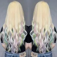 💖可愛いちらリズム💖インナーカラー(ブリーチ有り）＋潤いトリートメント