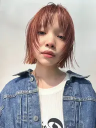 レイヤーボブカット+透明感カラー+トリートメント