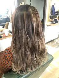 ⚜️ケアブリーチmenu(⭐︎バレイヤージュstyle)⚜️ハイライト&グラデ&透明感カラー & 前処理保護剤Tr★