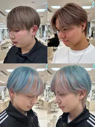 《カラーを楽しみたい方必見!!》カット+ブリーチ1回+カラー+プチトリートメント