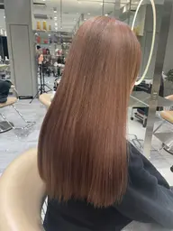 【ブリーチなしで透明感】ブリーチなしダブル+カラー+内部補修トリートメント