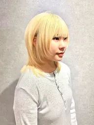 【うるツヤ透明感ハイトーン💎】人気No.1👑似合わせカット＋ケアブリーチ＋カラー＋バイカルテ5stepトリートメント