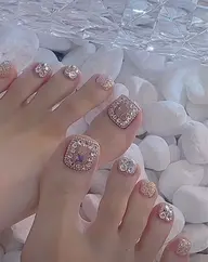 フット🔥持ち込みデザイ10本パーツ、シールつけ放題(7日以内直し無料)