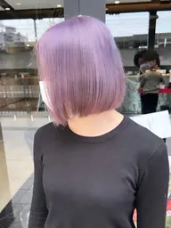 ※⚠️1日1名様限定⚠️🍇ハイトーンパープル🍇カット+ブリーチ2回+バブルケア付き