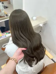 【🤍コテ巻き仕上げ🤍】透明感ある艶カラー➕marbb