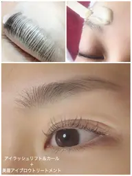 アイラッシュリフト&カールトリートメント仕上げ✨（マツパ）＋美眉アイブロウトリートメント✨（wax脱毛）me男性歓迎