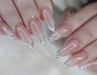 チップ長さだしミラーフレンチ/ガラスフレンチ