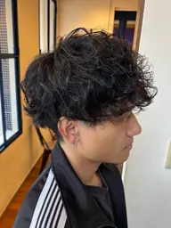 【メンズ限定初回来店のみ】カット+パーマ+トリートメント