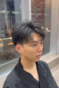 「3月限定メニュー！」✨毎朝のセットを楽に‼️メンズカット＋ケアクリームパーマ✨ミニモ学割も可！