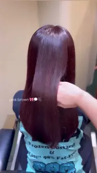 透明感たっぷり高発色カラー✨【ブリーチなしWカラー】🎀💭